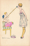 Bernard MOREL * CPA Illustrateur Morel Art Nouveau Jugendstil * Femme Mode Nuisette Ange Nu Angel Angelot - Andere & Zonder Classificatie