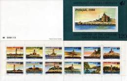 Yugoslavia 1991 Croatia DALMATIA Private Overprint, Architecture, Lighthouses, Adriatic Sea, Danube, Booklet MNH - Vuurtorens