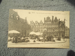 Cpa Gent Gand Place Ste Pharailde  Ancien Hospice Saint Laurent Et Marché Aux Poissons - Gent