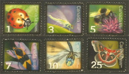 970 Canada Insects Coccinelle Papillon Abeille Libellule Dragonfly Bee Biene Butterfly Mint No Gum (321) - Andere & Zonder Classificatie