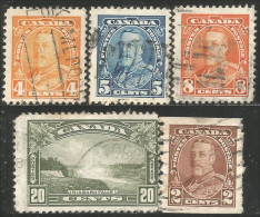 970 Canada 1935 King George V Pictorials 4c To 20c (155) - Used Stamps