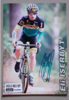 Autographe Eli Iserbyt Telenet Fidea Format A5 - Ciclismo
