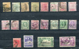 SIERRA LEONE. Lot Of 20 Stamps Used - British Colony Period - Sierra Leona (...-1960)