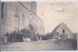 SERMAGES- INVENTAIRE DE L EGLISE- 27 MARS 1906- BARRICADE DE LA PORTE PRINCIPALE - Autres & Non Classés