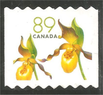 Canada Yellow Lady Slipper Orchid Orchidée Orkid Mint No Gum (6-005) - Orchids