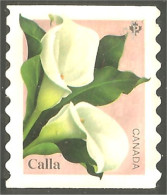 Canada Fleur De Calla Flower Coil Roulette Mint No Gum (447) - Oblitérés