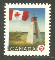 Canada Flag Drapeau Phare Lighthouse Lichtturm Mint No Gum (290) - Usados