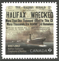 Canada Explosion Port Halifax Bateau Boat Ship Schiff Mint No Gum (232) - Used Stamps