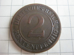 Germany 2 Rentenpfennig 1924 A - 2 Renten- & 2 Reichspfennig