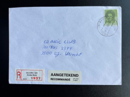 NETHERLANDS 1992 REGISTERED LETTER HOORN (NH) GROTE BEER TO UTRECHT 24-09-1992 NEDERLAND AANGETEKEND - Lettres & Documents