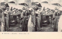 EGYPT - ALEXANDRIA - Water Carrier - STEREO CARD - Publ. LL 10 - Other & Unclassified