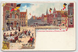 Belgique - Exposition Universelle De Bruxelles 1897 - Oud Brussel - Le Vieux Bruxelles - Litho - Voir Les Scans Pour L'é - Universal Exhibitions