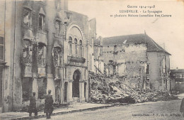JUDAICA - France - LUNÉVILLE - The Synagogue Of Castara Street Destroyed During World War One - Publ. Lunéville-Photo  - Judaika