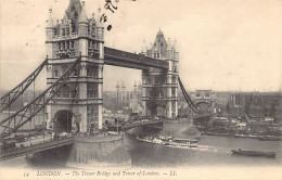 England - LONDON The Tower Bridge And Tower Of London - Publisher Levy LL. 54 - Tower Of London