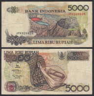 INDONESIEN - INDONESIA 5000 RUPIAH 1992/1994 Pick 130c - F (4)     (32108 - Otros – Asia