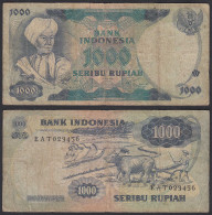 INDONESIEN - INDONESIA 1000 RUPIAH Banknote 1975 Pick 113a VG (5)    (32106 - Andere - Azië