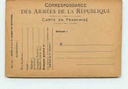 FRANCHISE POSTALE  Pour Les Armées  TT 1476 - Guerra 1914-18