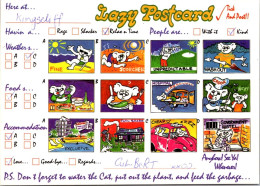 11-5-2024 (4 Z 41) Australia - LAZZY Postcard (posted With Garden Stamp) - Humour