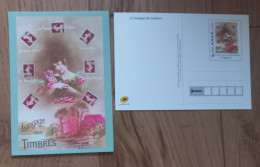 CPM Entier PAP MTAM Carte Prétimbrée Timbre Personnalisé Validité Permanente Langage Timbres Monde Philaposte - PAP: Sonstige (1995-...)