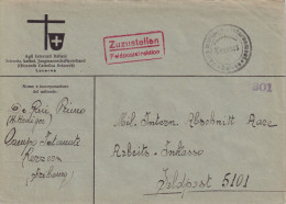 Internierten Brief  Kerzers - Ins Felde       Ca. 1940 - Briefe U. Dokumente