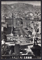 España - 1955 - Barcelona - Av. Reina Maria Cristina Desde El Palacio Nacional - Barcelona