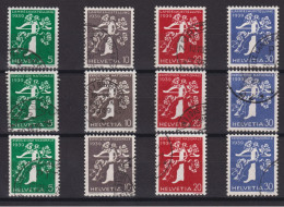 1939  Schweizerische Landesausstellung Zürich ⵙ Zum: 228z-239, Mi: 344z-355 Dt-fr-it, - Used Stamps