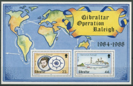 Gibraltar 1988 Forschungsfahrt "Operation Raleigh" Block 11 Postfrisch (C70022) - Gibilterra