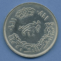 Ägypten 1 Pfund 1970 Gedenkmünze Präsident Nasser, Silber, KM 425 Vz/st (m4424) - Egypt