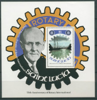 St. Lucia 1980 75 Jahre Rotary International Block 25 Postfrisch (C72185) - St.Lucie (1979-...)