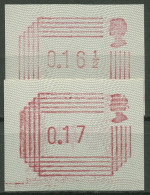 Großbritannien ATM 1984 Automatenmarken Satz 2 Werte ATM 1.2 S3 Postfrisch - Post & Go (automaten)