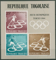 Togo 1964 Olympische Sommerspiele Tokio Block 15 Postfrisch (C40120) - Togo (1960-...)