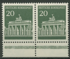 Bund 1966 Brandenburger Tor Aus MHB 507 Waag. Paar UR MHB Postfrisch - Nuevos