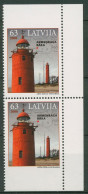 Lettland 2008 Bauwerke Leuchtturm Steinort 733 Do/Du Paar Postfrisch - Lettland