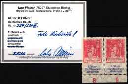 Deutsches Reich 234/234 III Postfrisch Kurzbefund Fleiner BPP #NJ861 - Other & Unclassified