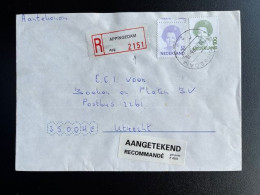 NETHERLANDS 1996 REGISTERED LETTER APPINGEDAM TO UTRECHT 28-09-1996 NEDERLAND AANGETEKEND - Cartas & Documentos