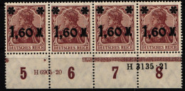 Deutsches Reich 154 I HAN Postfrisch H 3135.21, UR HAN 6905.20 #NL014 - Sonstige & Ohne Zuordnung