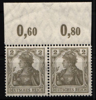 Deutsches Reich 102 X P OR Postfrisch Im Paar, Geprüft Infla Berlin #NL032 - Andere & Zonder Classificatie