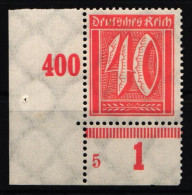 Deutsches Reich 182 PN Postfrisch Plattennummer 5 #NL182 - Other & Unclassified