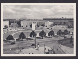 Flugpost Ansichtskarte Berlin Platz Der Luftbrücke Denkmal - Zeppeline