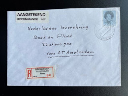 NETHERLANDS 1989 REGISTERED LETTER DRIEBERGEN RIJSENBURG TRAAY TO AMSTERDAM 28-03-1989 NEDERLAND AANGETEKEND - Storia Postale