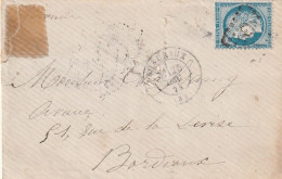 Lettre De Bordeaux à Bordeaux LSC - 1849-1876: Classic Period