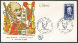 France 1969, Music, Albert Roussel, Composer, FDC - Autres & Non Classés