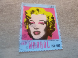 Andy Warhol (1928-1987) - Marilyn 1967 Sérigraphie Du Peintre - 1.11 € - Yt 3628 - Multicolore - Obitéré - Année 2003 - - Usados