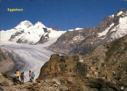 11451856 Fiesch Blick Von Station Eggishorn Moench Trugberg Grosser Aletschglets - Autres & Non Classés