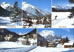 11451641 Champex-Lac En Hiver Wintersportplatz Skilanglauf Alpenpanorama Champex - Autres & Non Classés