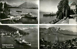 11451497 Oberhofen Thunersee Teilansichten Dampfer Alpenpanorama Oberhofen Thune - Autres & Non Classés