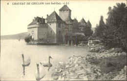 11442581 Chillon Chateau De Chillon Lac Leman Schwan Montreux - Sonstige & Ohne Zuordnung