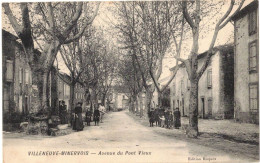 OCCITANIE AUDE VILLENEUVE MINERVOIS : AVENUE DU PONT VIEUX - PAIRE OBLITERATION PERLEE - Altri & Non Classificati