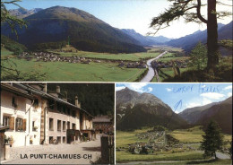 11435163 La Punt-Chamues-ch Panorama Engadin Strassenpartie La Punt-Chamues-ch - Otros & Sin Clasificación