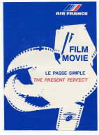 Air France.Programme De Films Projetés Pendant Le Vol.inflight Motion Pictures.Film " Le Passé Simple " Marie José Nat. - Autres & Non Classés